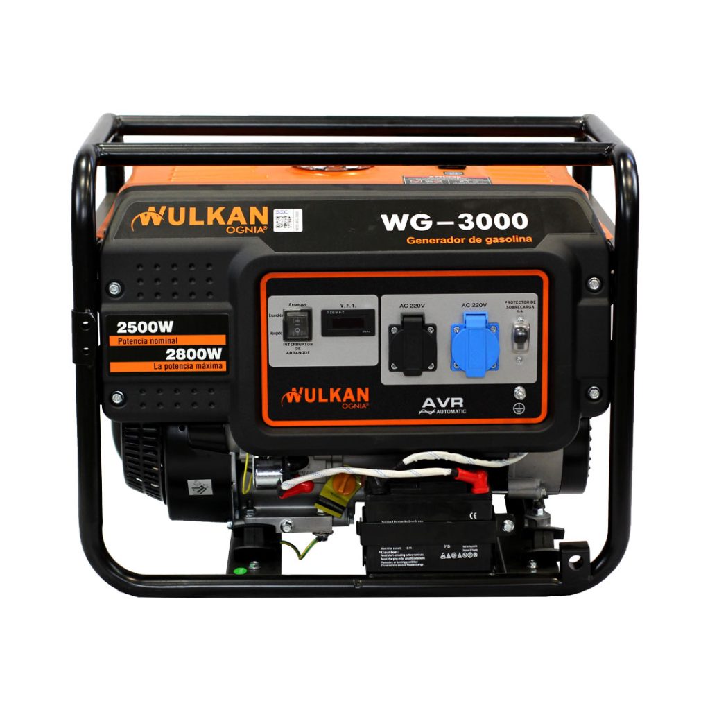 Generador Bencinero 2.8/2.5KW WG-3000 Wulkan