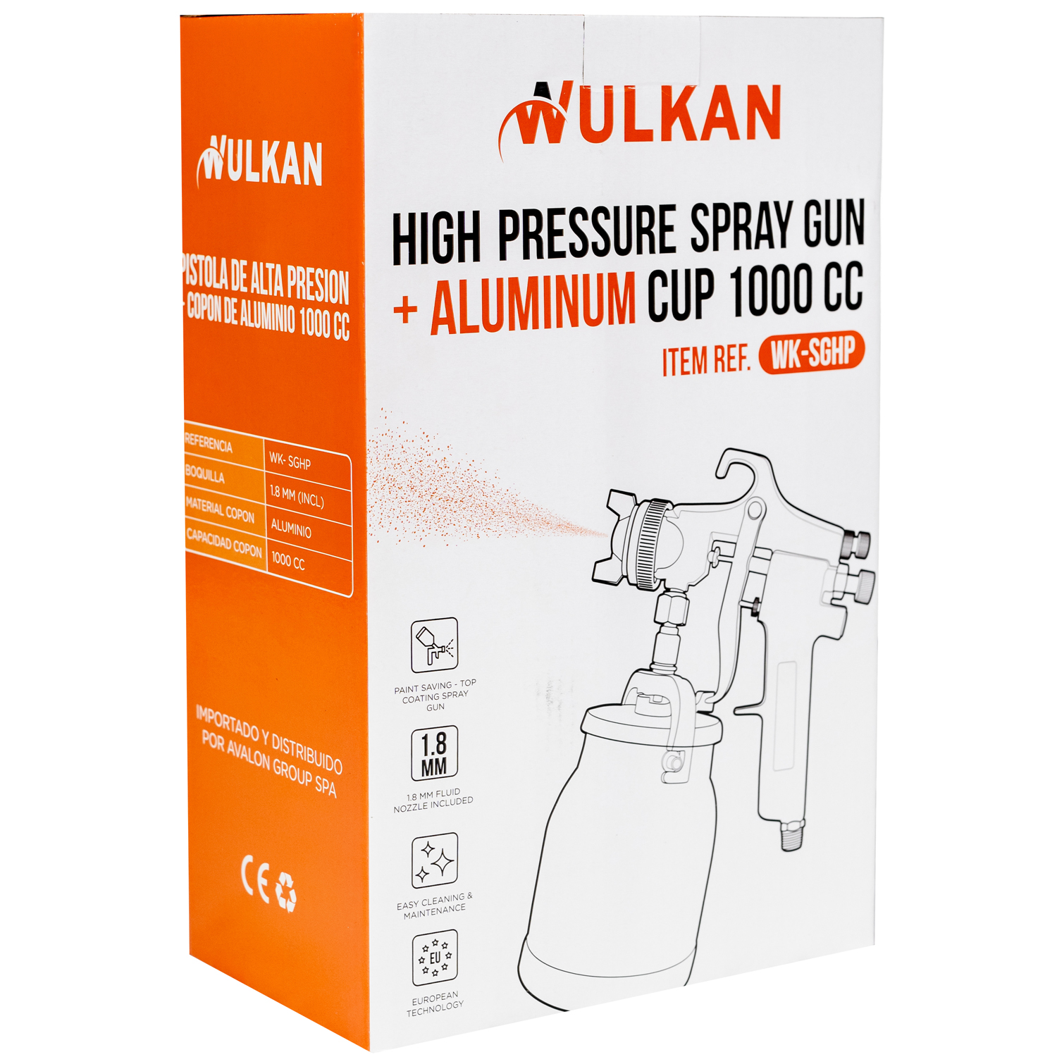 Pistola Alta Presión para Pintar WK-SGHP Wulkan