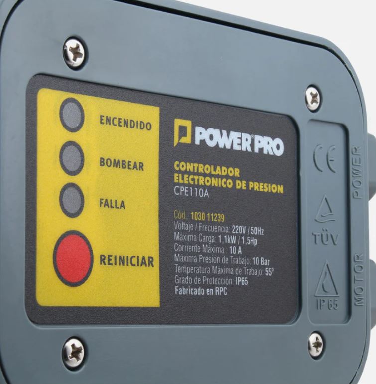 Controlador de Presión Eléctrico 10A CPE110A  Power Pro