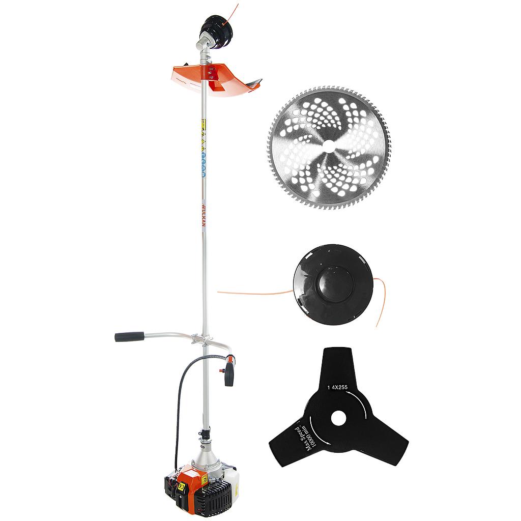 Desbrozadora 52cc con 3 Accesorios WK-BC-52-3A Wulkan