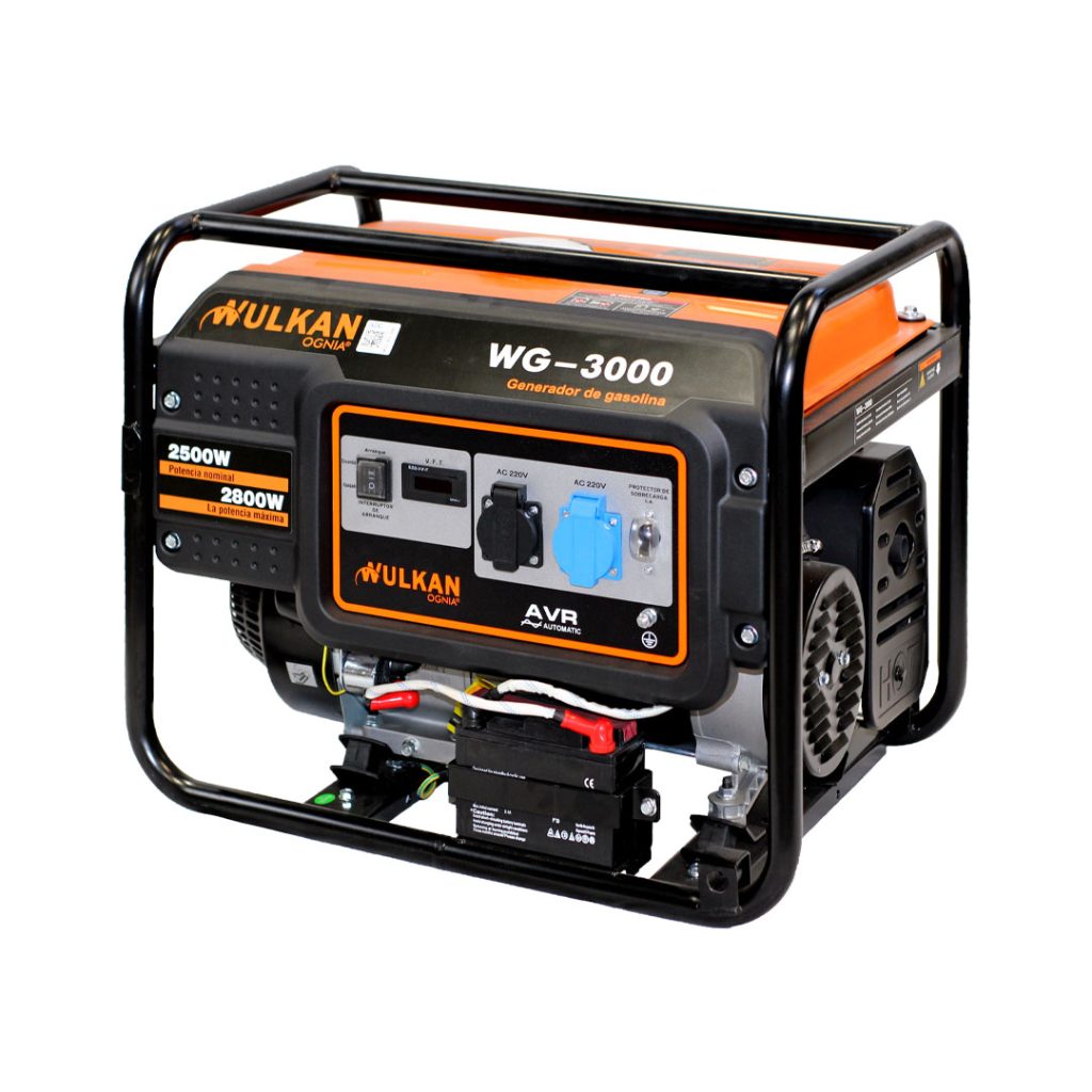 Generador Bencinero 2.8/2.5KW WG-3000 Wulkan