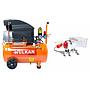 Compresor 25Lts 2hp con Kit 5 Piezas WCK-25 Wulkan